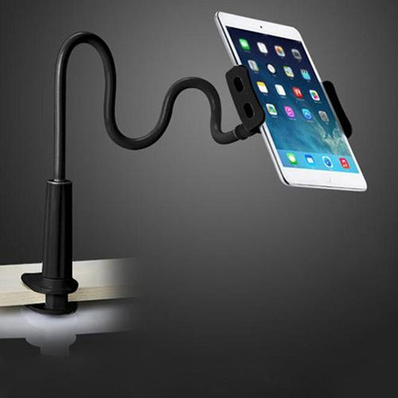 360 Degree Spiral Base Lazy Mobile Phone Tablet Stand Black