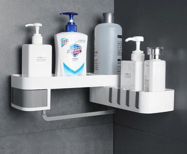 Bathroom corner shelf bathroom corner White gray