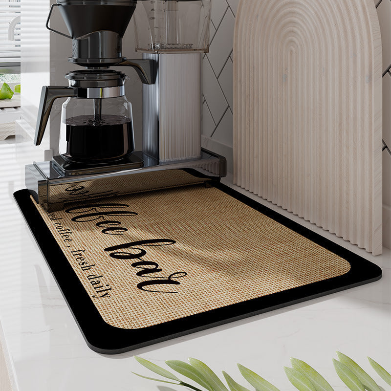 Coffee Maker Absorbent Pads Kitchen Khaki
