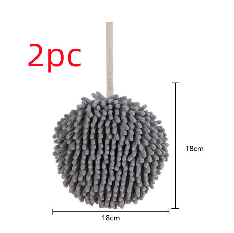 The Kitchen And Bathroom Absorb Water And Wipe Handball Grey 2PCS