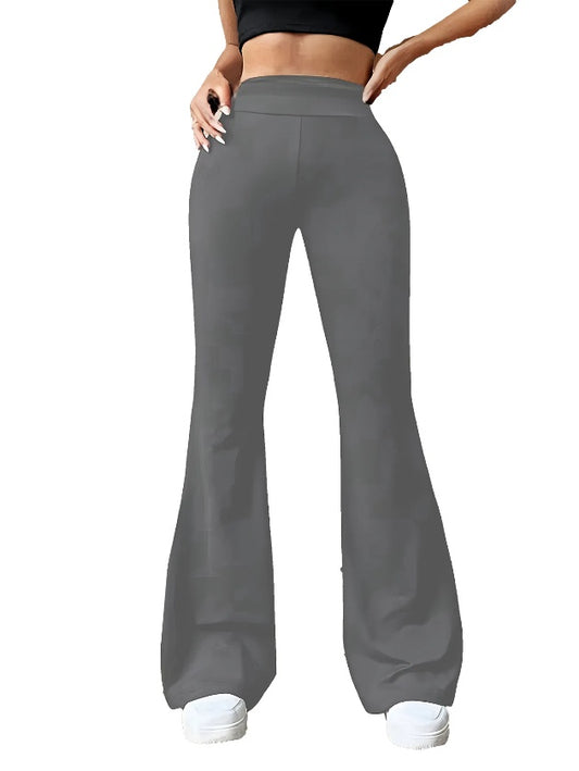 3pcs Butt-Lifting Flare Yoga Pants High Waist, Ultra Stretch, Naked Feel Leggings For Women