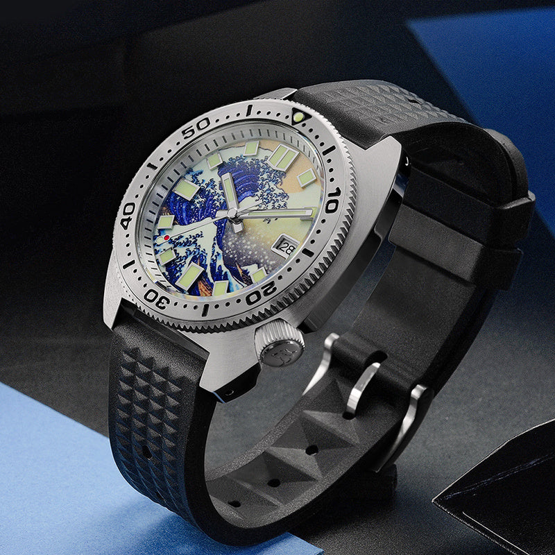 Diving watch mechanical watch Waves