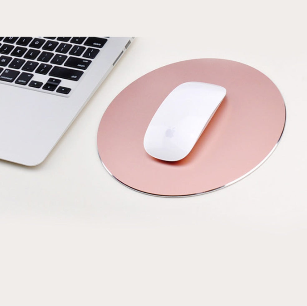 Aluminum Alloy Mouse Pad Rose gold