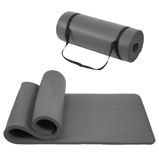 Only Supports Self Pickup-Yoga Mat, One Inch Thickened High-density Practice Mat, Tear-resistant Practice Yoga Mat With Straps, Suitable For All Kinds Of Yoga Practice