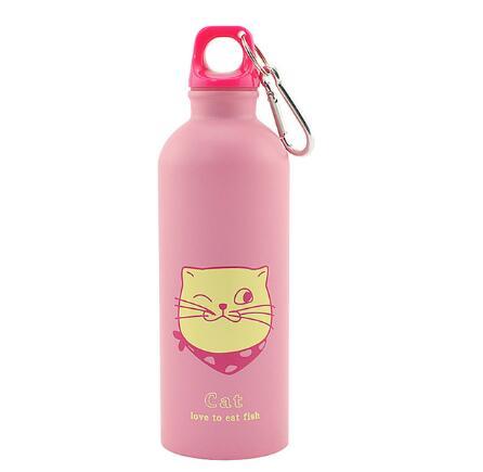 500ml Cartoon Animals Water Bottle Portable Sports Bottle Cat