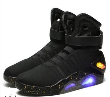 Glowing Men Shoes Black