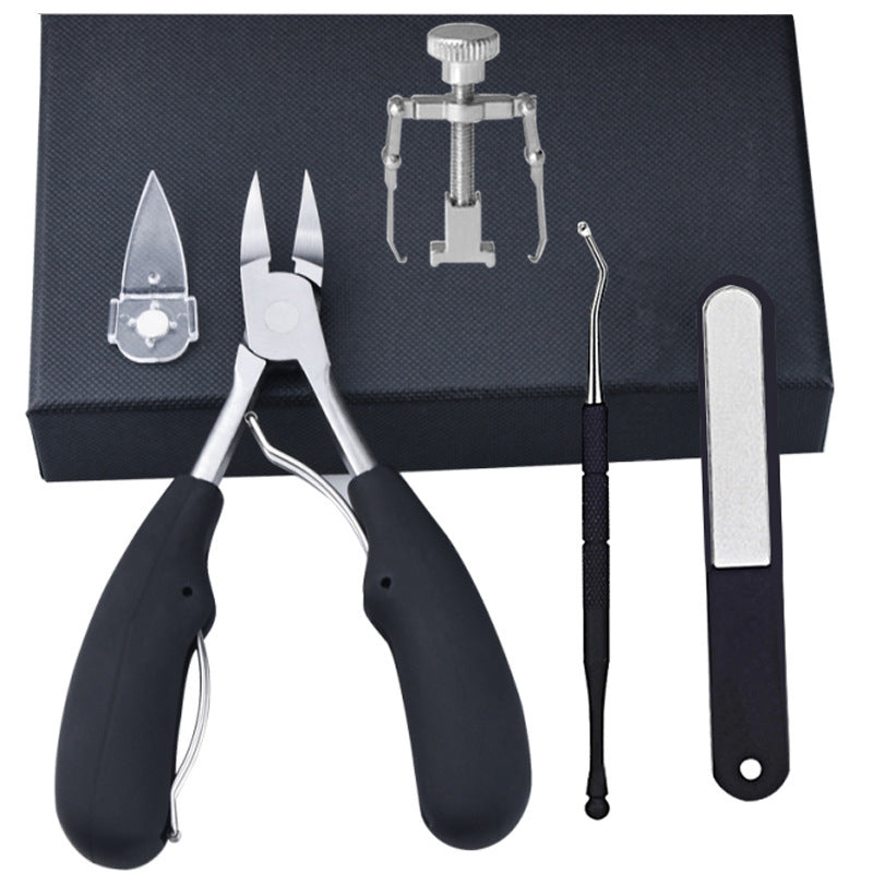 Nail Manicure Tools 5-piece Pedicure Set Black 5piece set