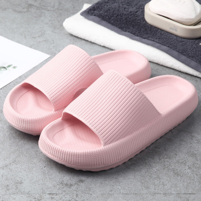 Soft Home Couple Slippers Pink