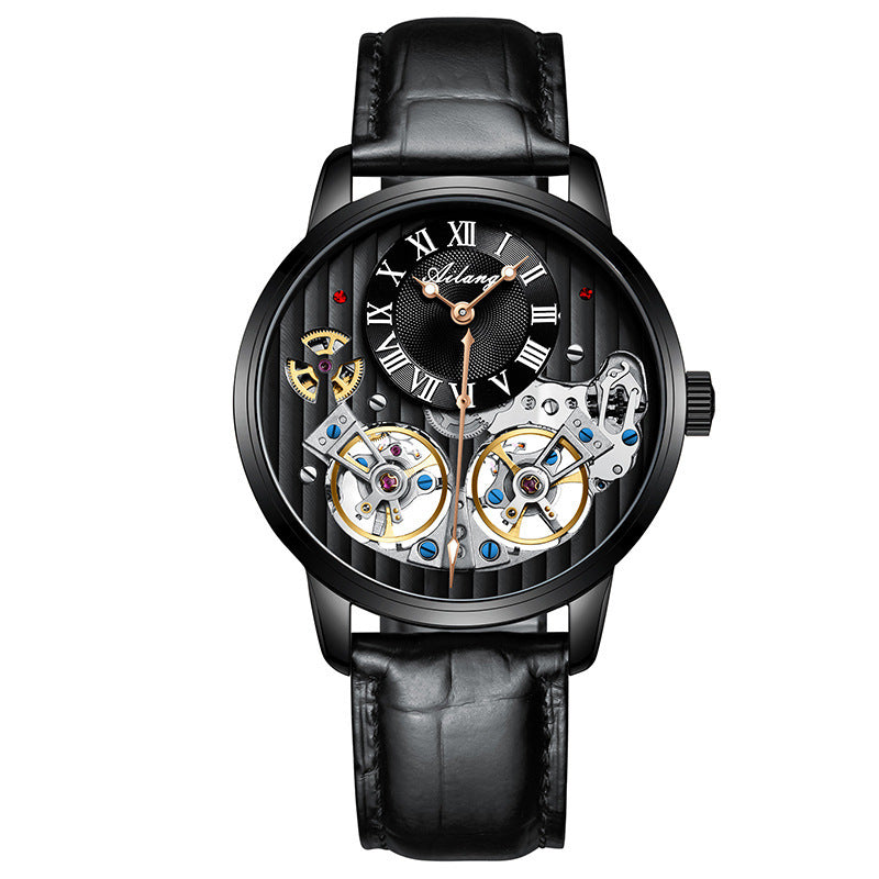 Men's watch automatic mechanical watch Black1