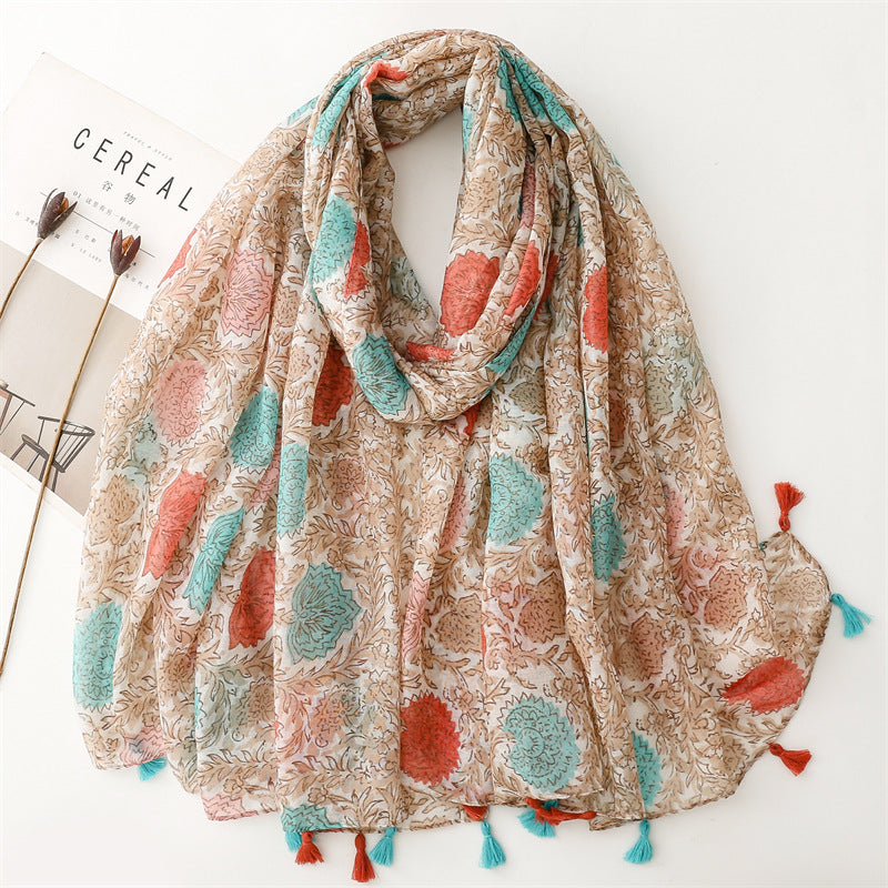 Creative Chinese Style Cotton And Linen Scarf SL2408020 180X88CM