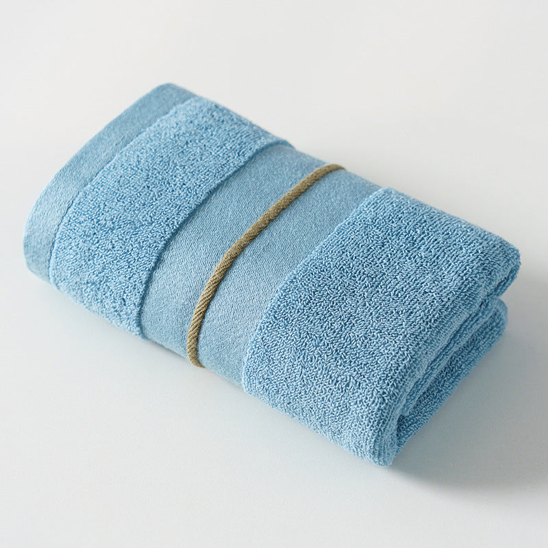 Thickened Absorbent Soft Cotton Face Towel Kapok blue