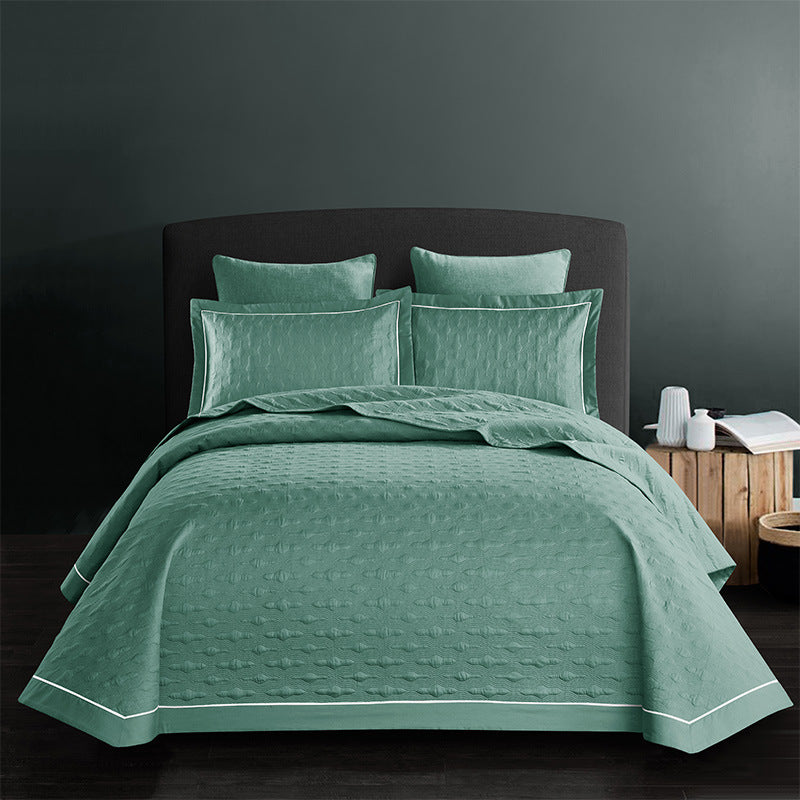 Twill cotton bed sheet Green 245x250