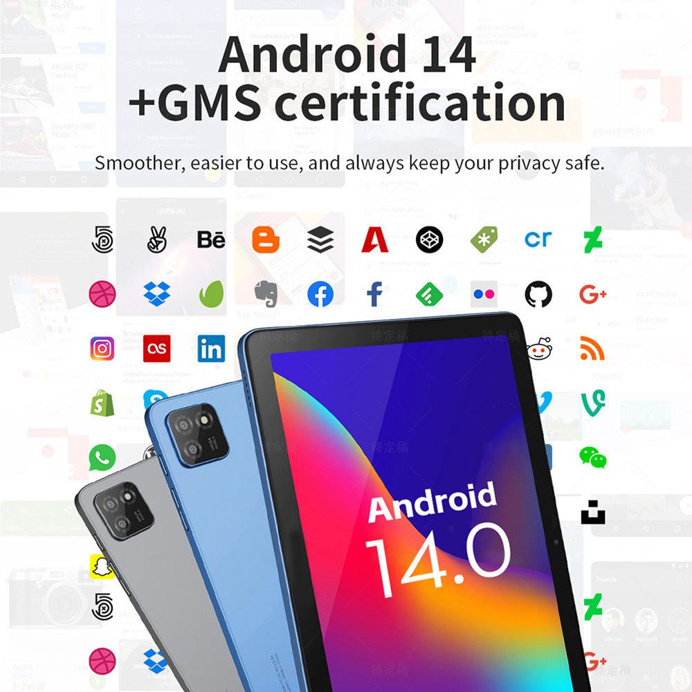 G-tab T9 Rockchip RK3562 Quad Core 3GB 3GB RAM 64GB ROM 10.1 Inch Android 14 Tablet PC Grey