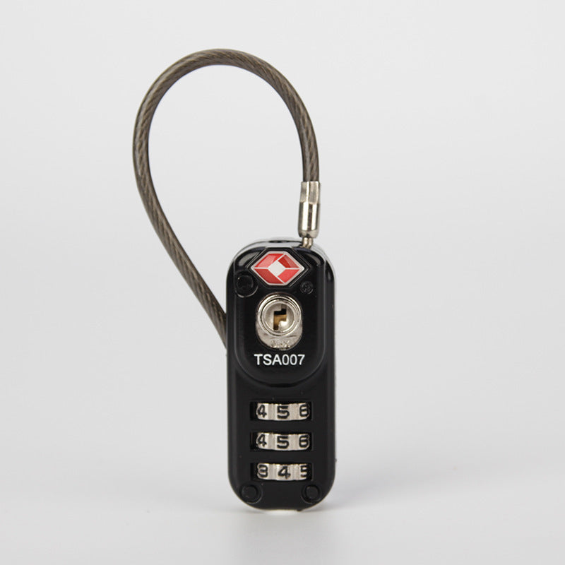 Trolley case padlock Black