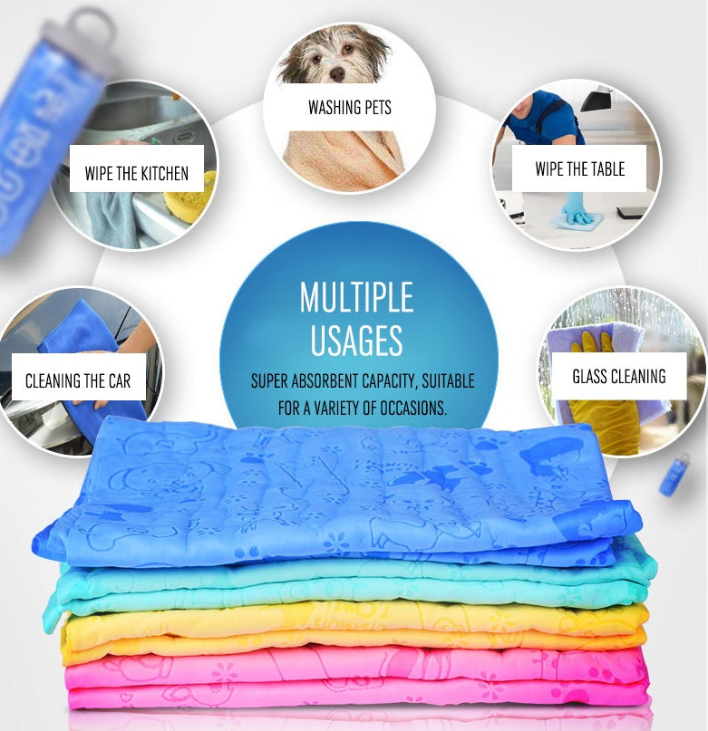 Absorbent towel deerskin pet dog towel