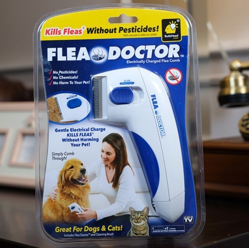 Flea Tick Killer Pet Comb Blue