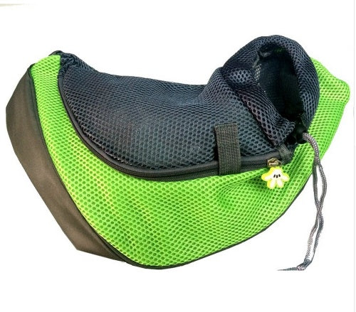 Shoulder Pet Bag Outdoor Carrier Messenger Bag Pet Backpack Green S