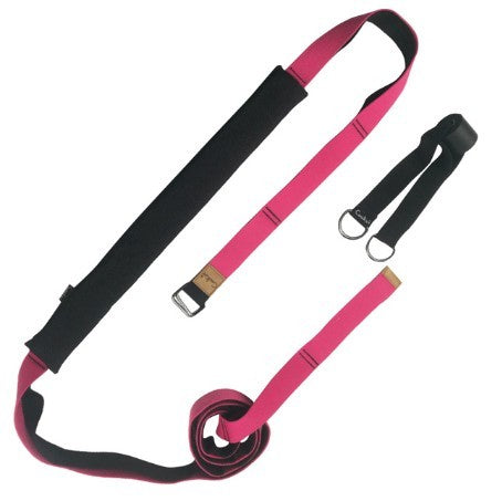 Yoga Strap Exercise Gym Belt Red 3.8 cm