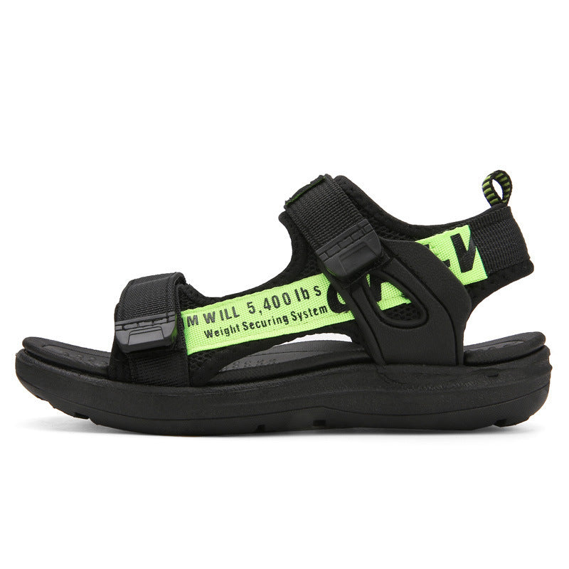 Medium And Big Kids Soft-soled Beach Shoes Dark green