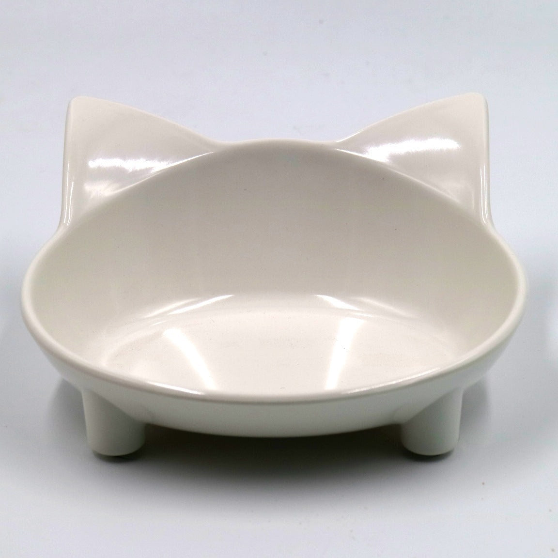 Pet supplies pet bowl melamine slipColored Cat Bowl White