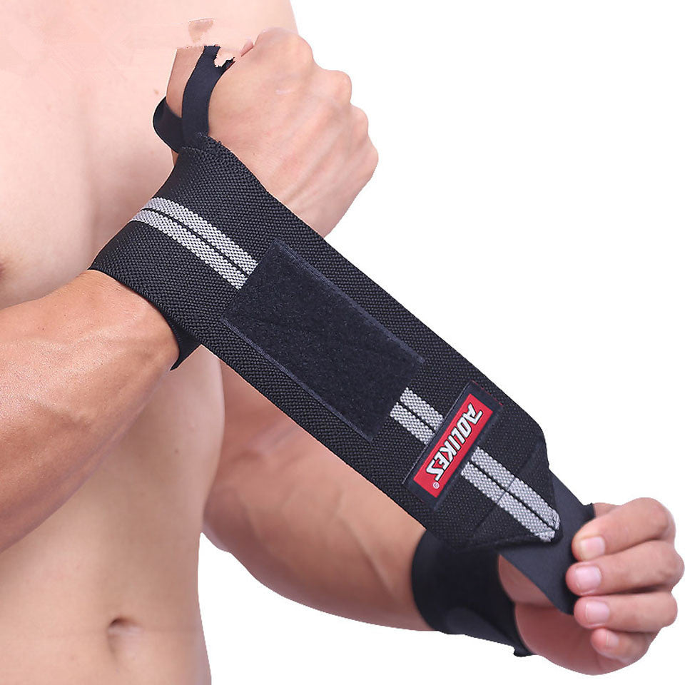Fitness Band Wristband Bandage Sports Gloves Grey