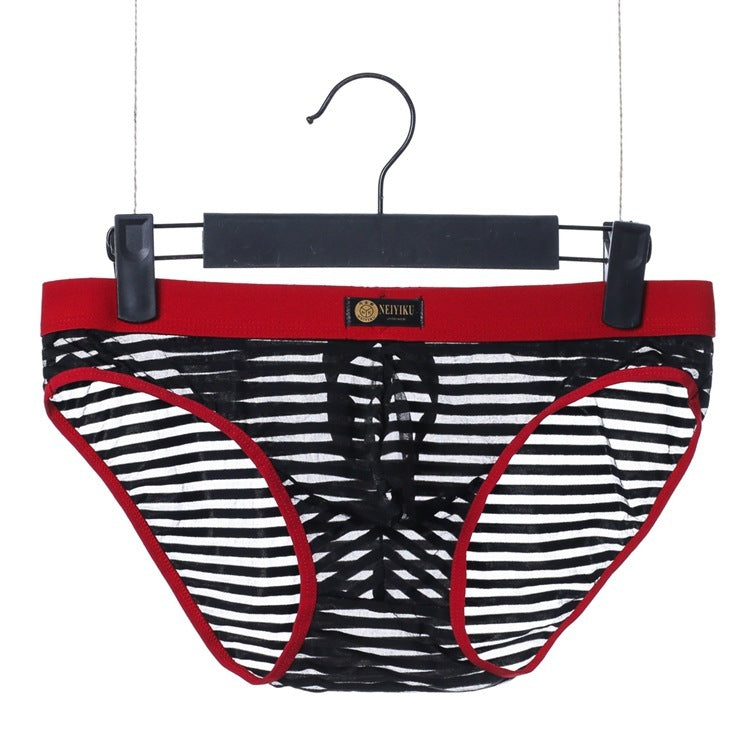 Fashion Personality Ice Silk Underwear Men Black