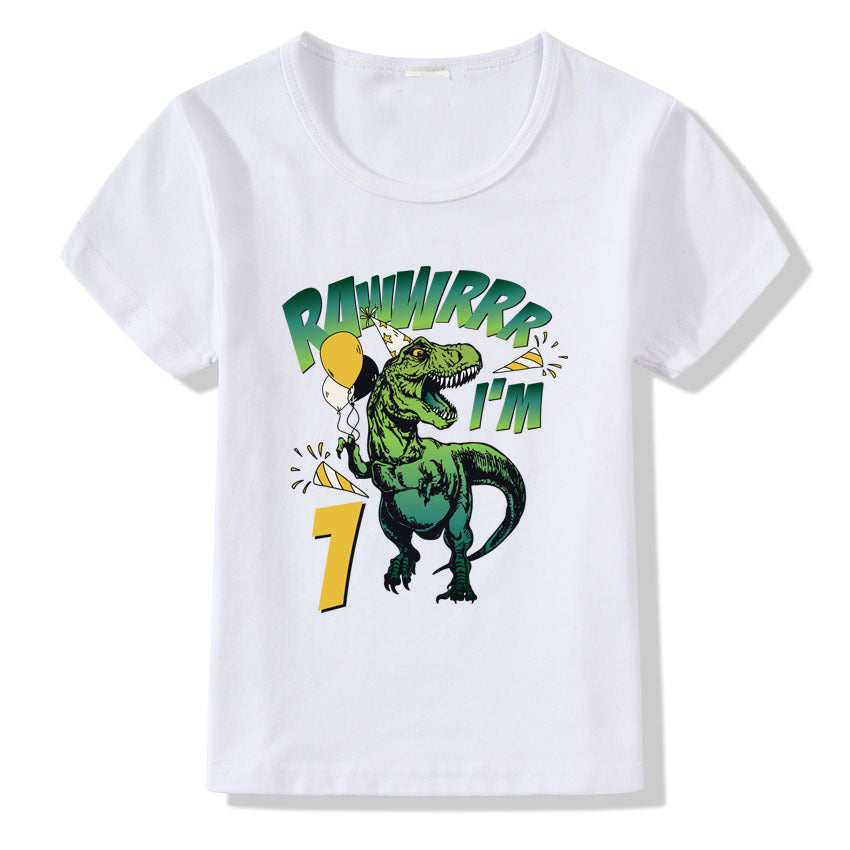 Children's T-shirt Numbers 1-9 Birthday T-shirt 1style