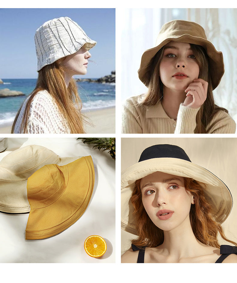 Foldable double-sided sun hat
