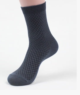 Socks men's new bamboo fiber men's socks Grey blue