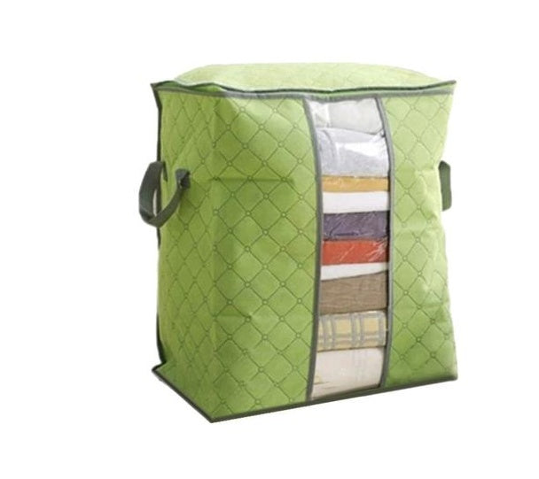 Bamboo Charcoal Clothes Storage Bag Green