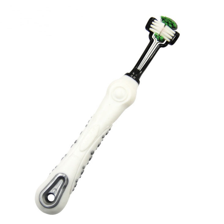 Three Sided Pet Toothbrush Dog Brush Bad Breath Tartar Teeth Care White