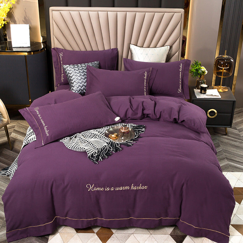 Brushed bedding Dark Purple