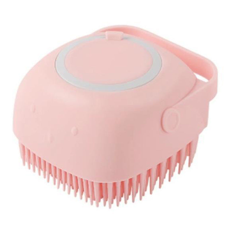 Pet silicone massage bath brush Pink