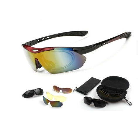 Cycling glasses polarized windproof outdoor glasses Red