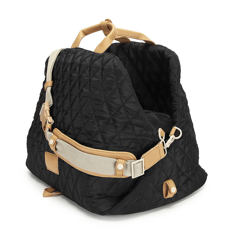 Pet Handbag Outdoor Cat Handbag Black S Version