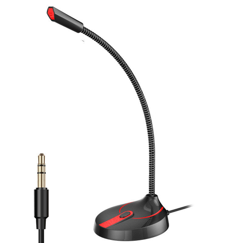 Computer Microphone Desktop Home Desktop Wired Games 3.5 black Standard