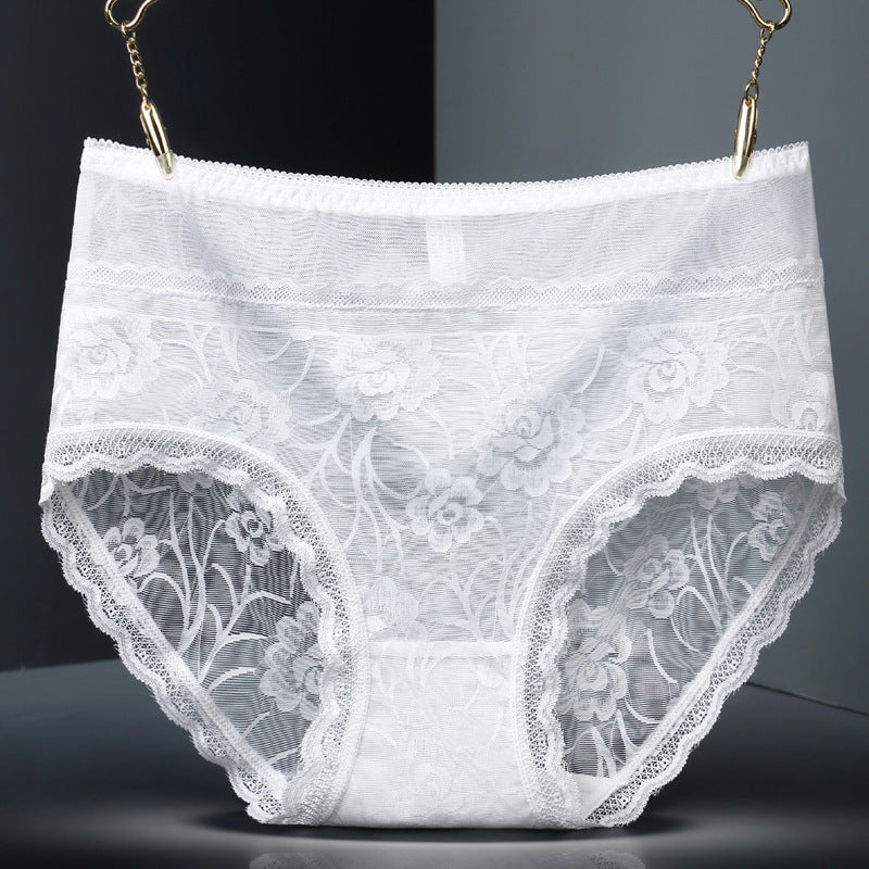Lace seamless women underwear White