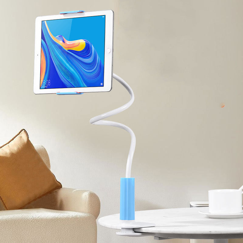 360 Degree Spiral Base Lazy Mobile Phone Tablet Stand Universal Blue