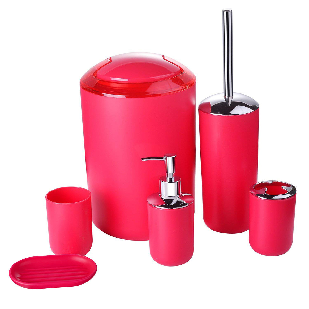 Bath kit toiletries Red