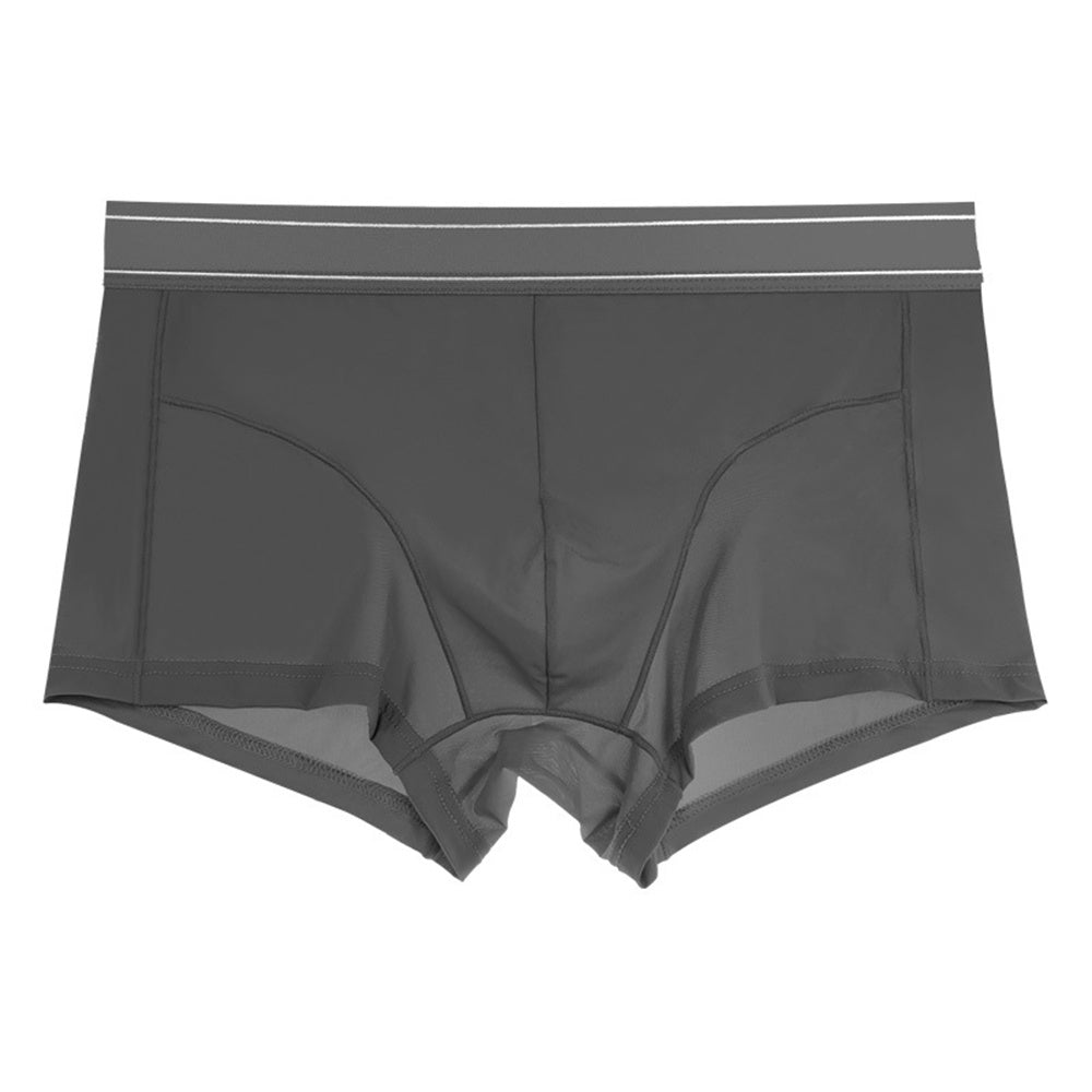 Quick Drying Breathable Ice Silk Underwear For Men Dark Grey