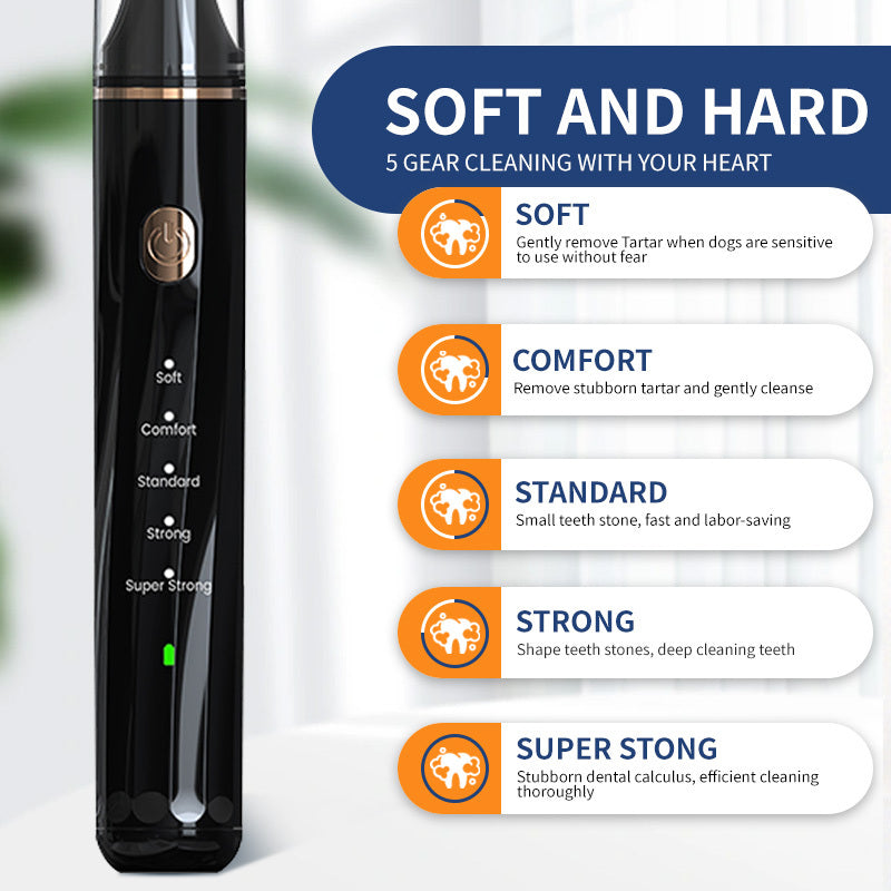 Ultrasonic Pet Teeth Cleaning And Cleaning Device