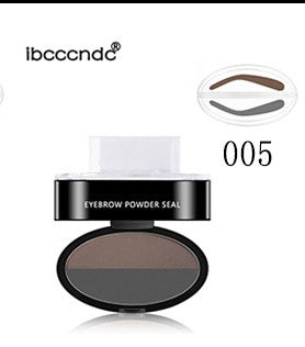 Eyebrow Powder Stamp for Easy Natural Looking Brows 005 gray + dark brown