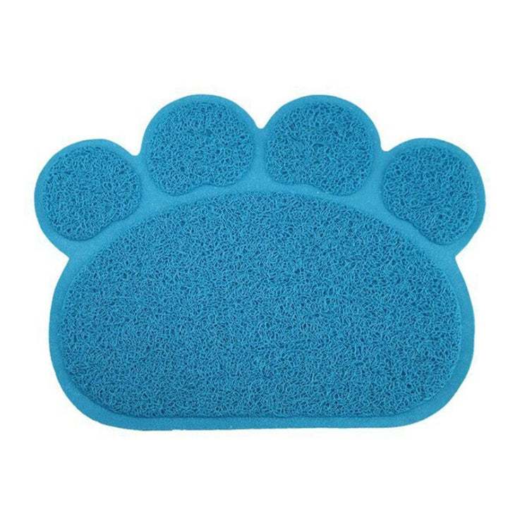 Claw-shaped cat litter mat Light blue 30x40cm