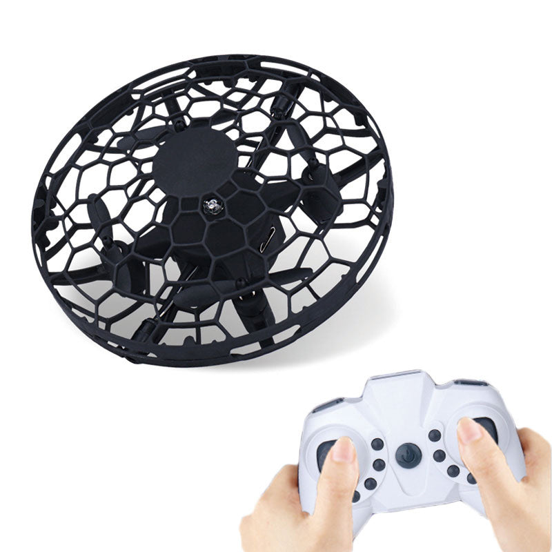 Flying Helicopter Mini Drone UFO RC Drone Infraed Induction Black with Controller