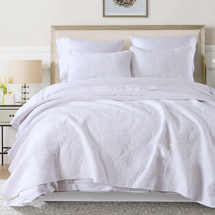 Three-piece bedding set White
