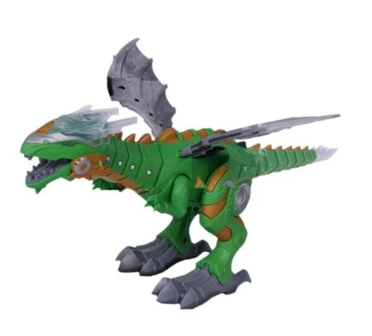 Remote control dinosaur robot Green