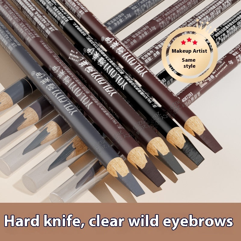 Hard Core Wild Eyebrow Pencil Waterproof And Sweatproof Distinct Look