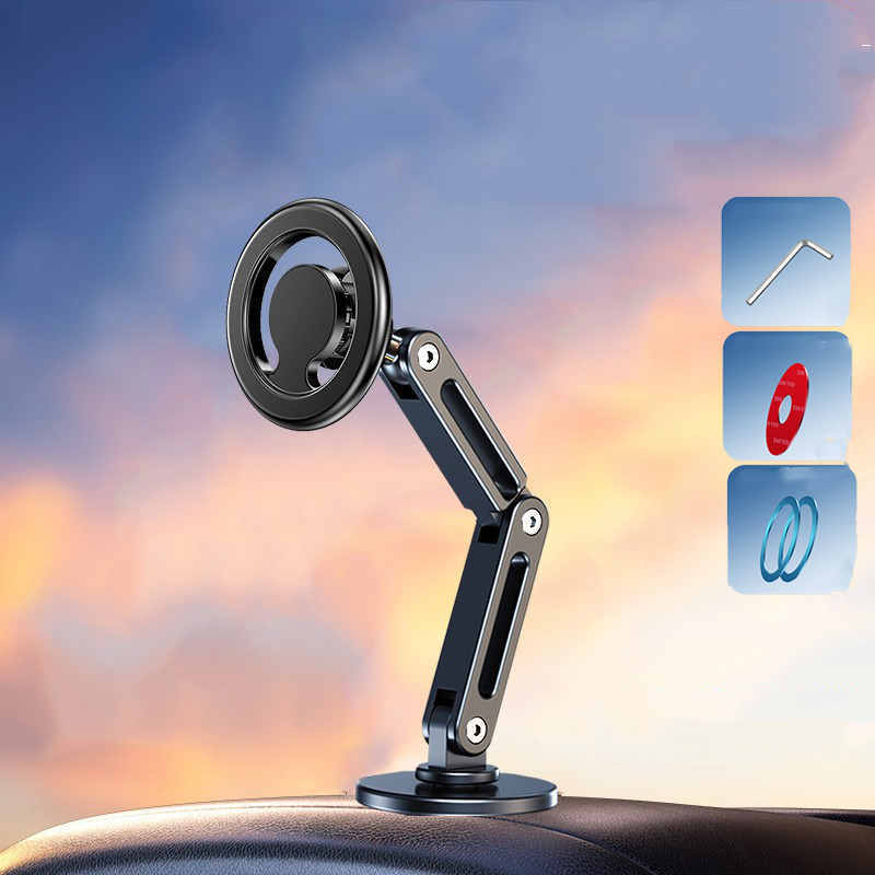 Car Bracket Paste Base Accessories Aluminum Alloy 17mm Black