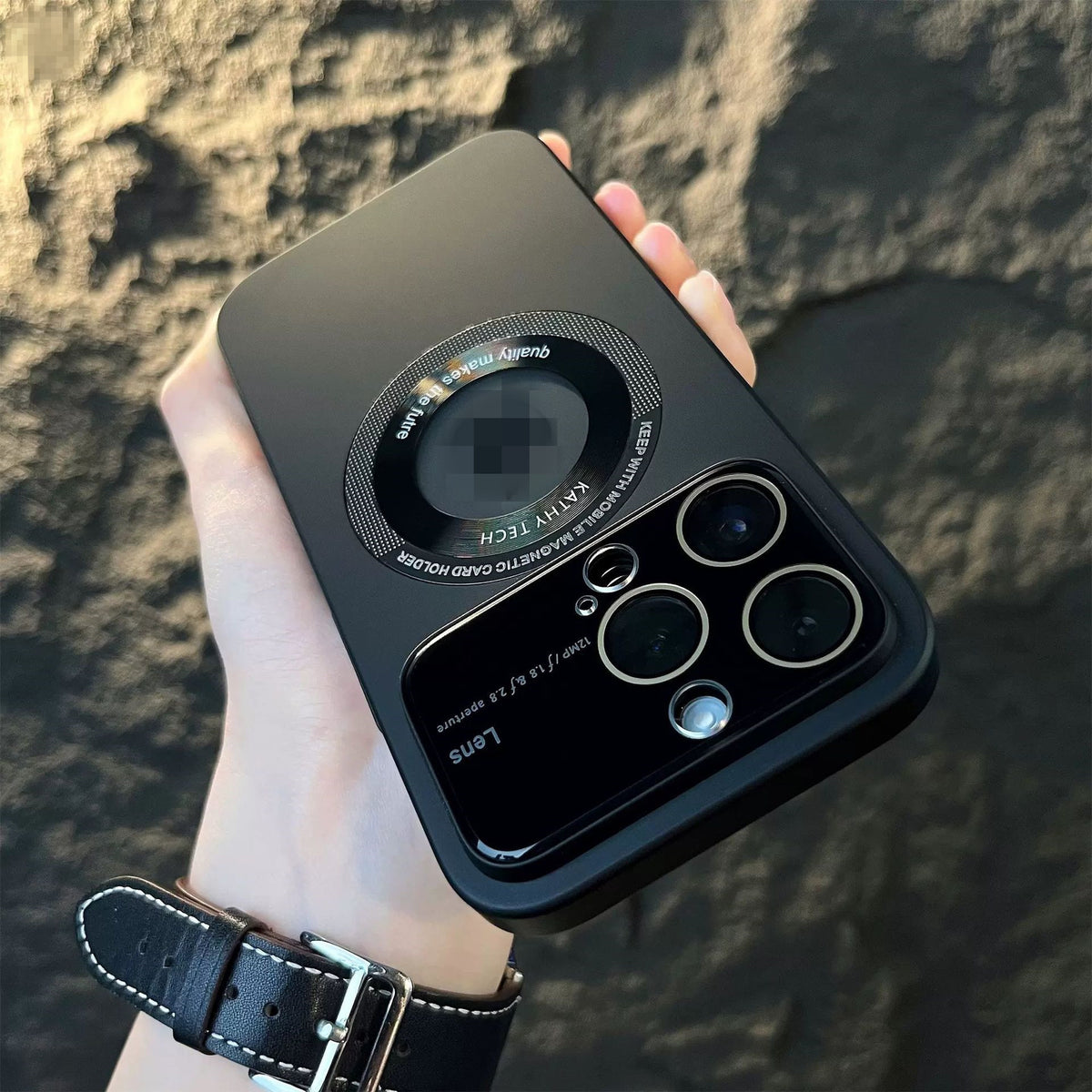 Frosted Drop-resistant Protective Case Black