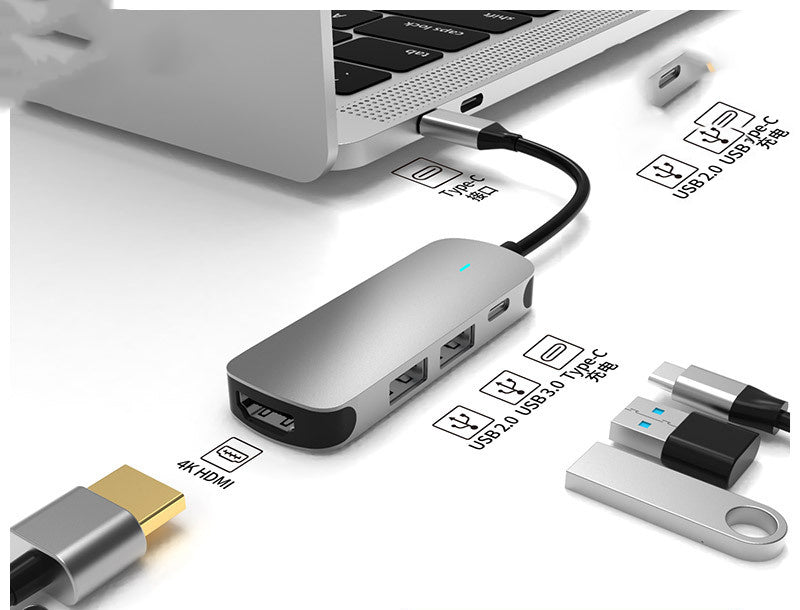 Hub Multi-function Hub HDMI Docking Station Notebook Converter 4in1